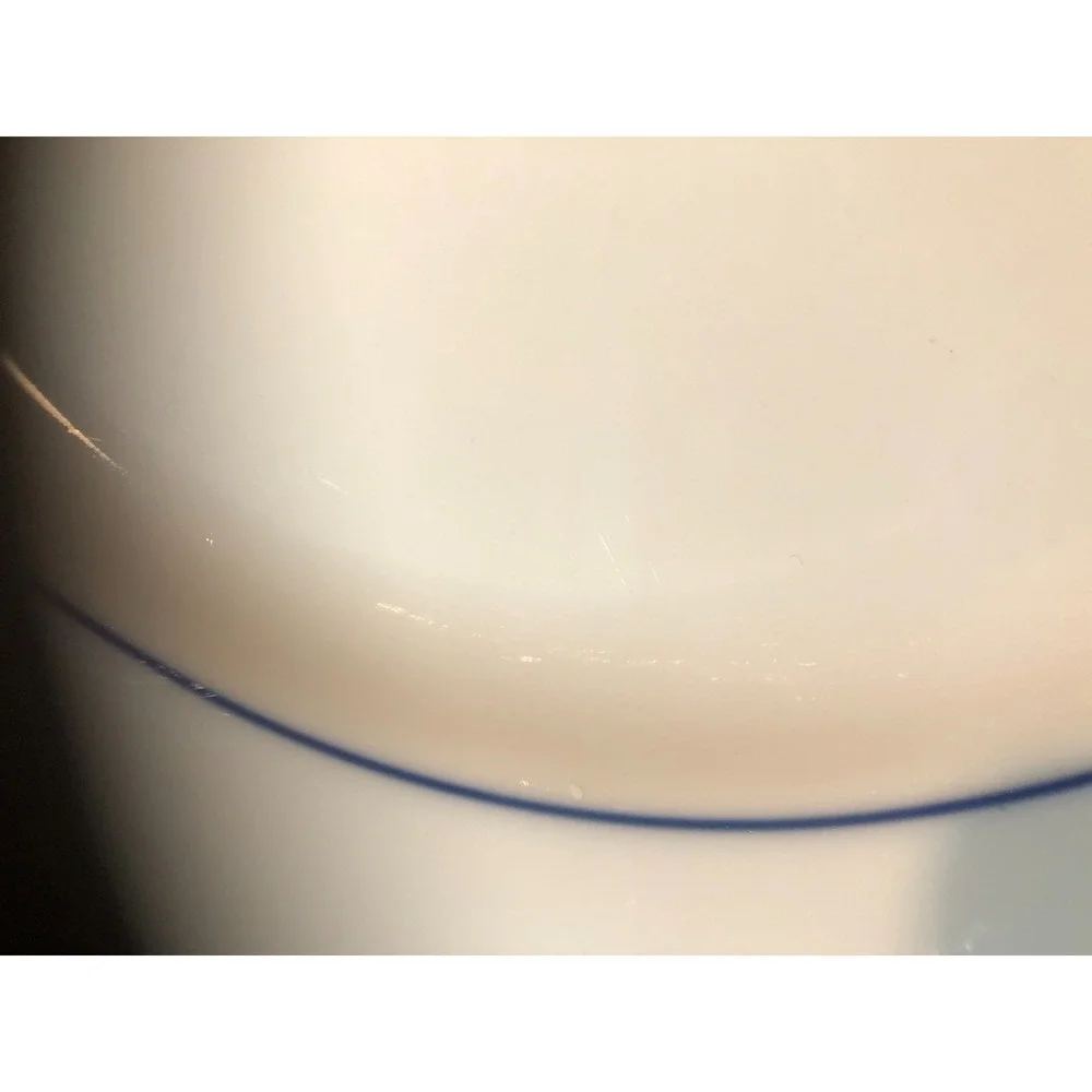 The Cellar Macy's Blue White Blue Band Dinner Plate~11